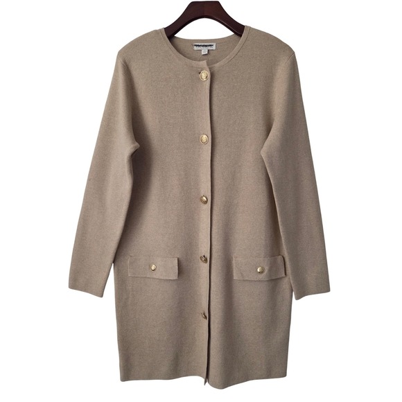J. Crew Sweaters - J. Crew Giselle Long Sweater Blazer XS Beige Cotton NWT $168 CF095